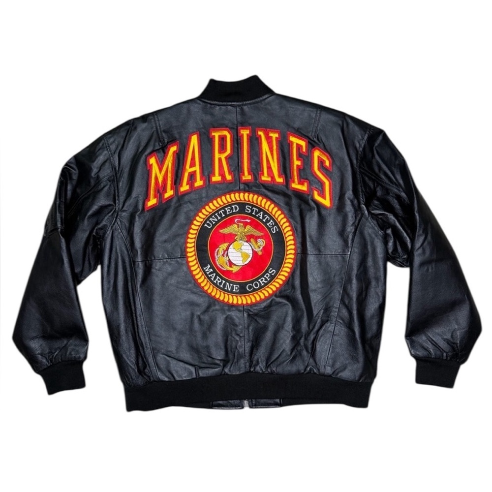 USMC leather bomber jacket